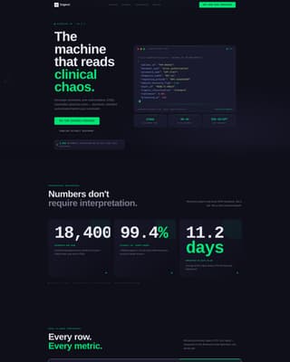Ingest - Precision Healthcare Landing Page Template