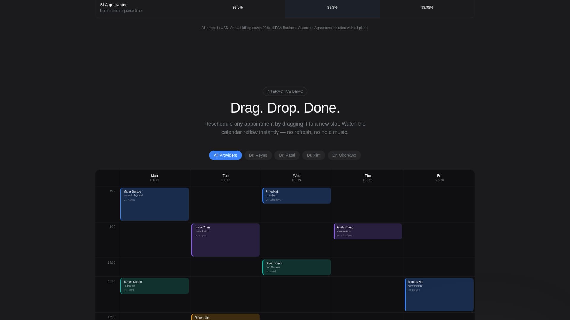 Healthcare Digital Presence Booking Website Template