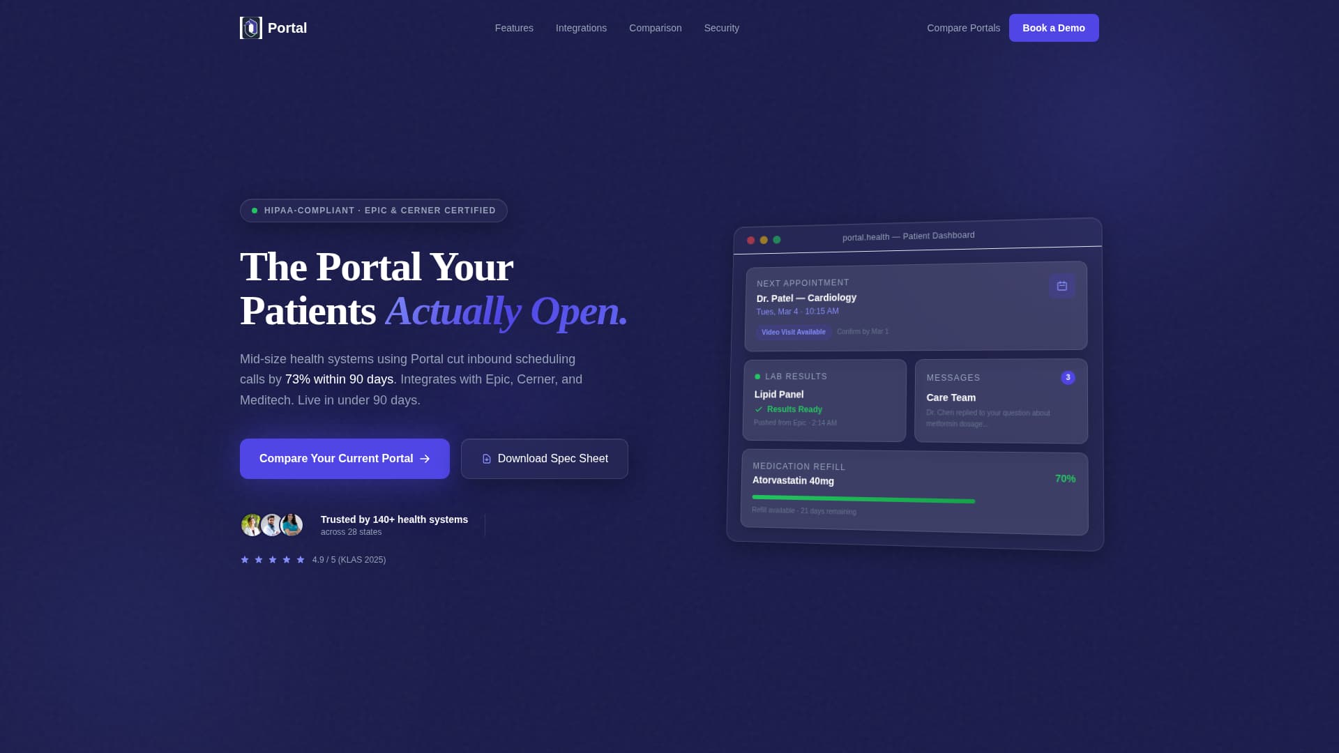 Healthcare Digital Presence Reviews Website Template