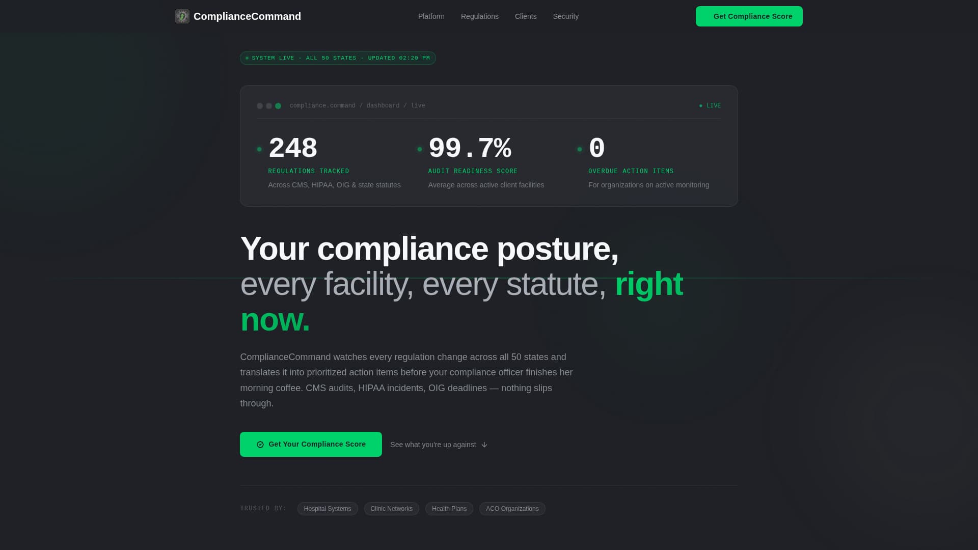 Healthcare Software & SaaS Privacy Policy Website Template
