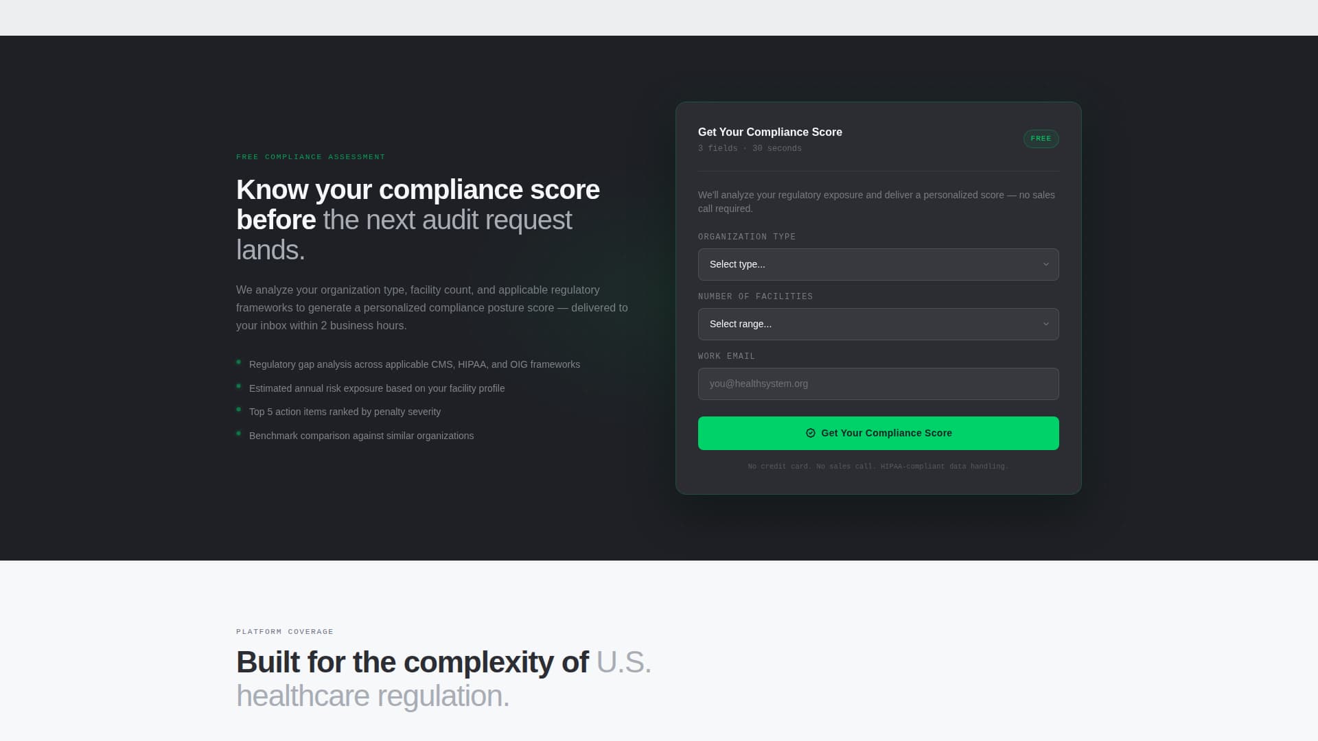 Healthcare Software & SaaS Privacy Policy Website Template
