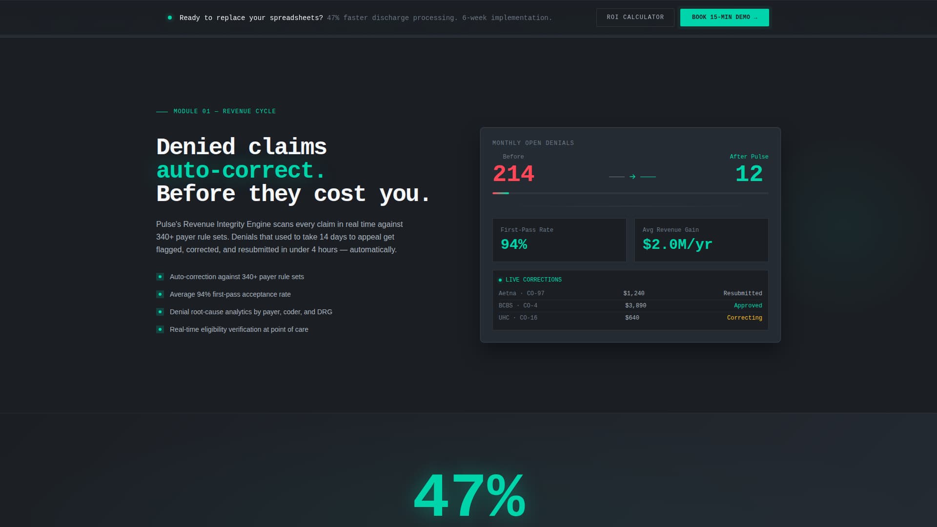 Healthcare Software & SaaS Specialist Booking Website Template