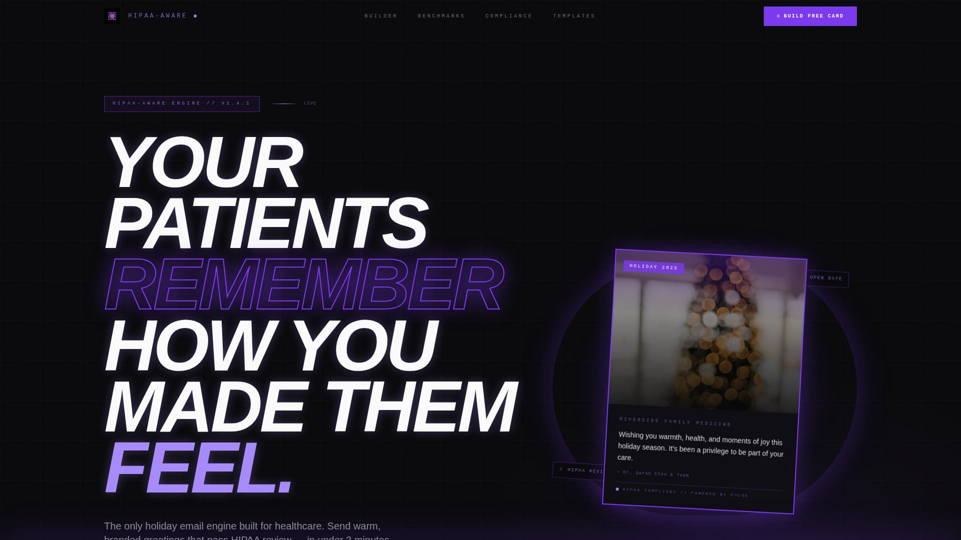 Healthcare Email Marketing Privacy Policy Website Template
