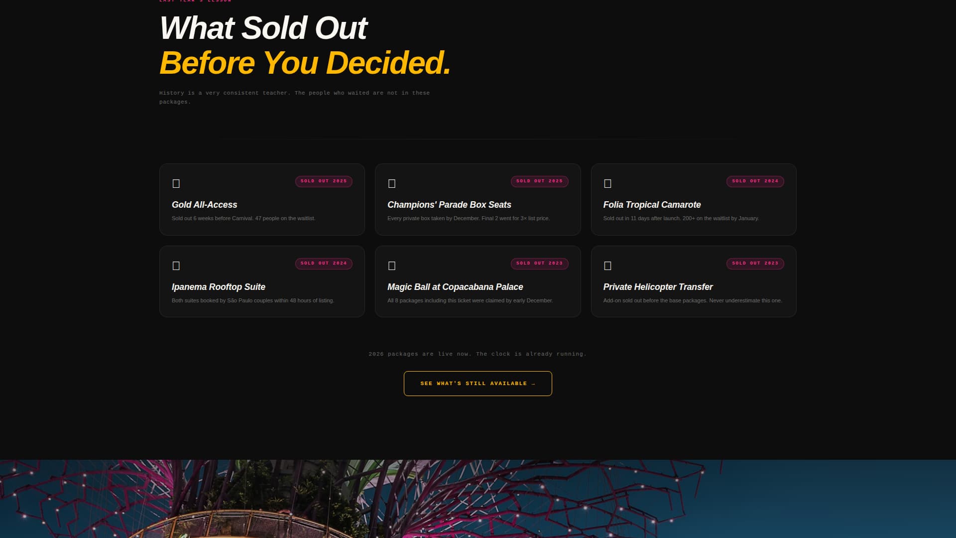 Samba - Exclusive Carnival Landing Page Template