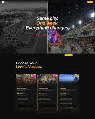 Samba - Exclusive Carnival Landing Page Template