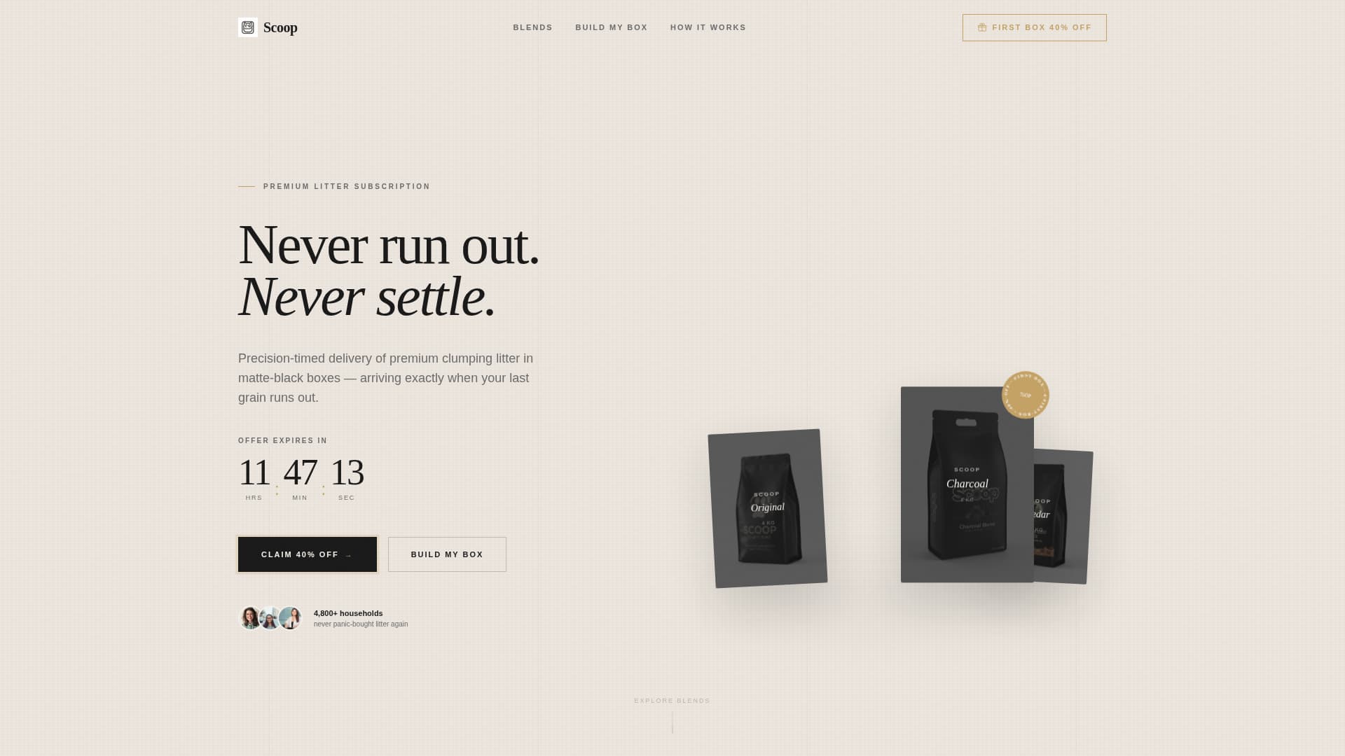 Scoop - Premium Subscription Landing Page Template