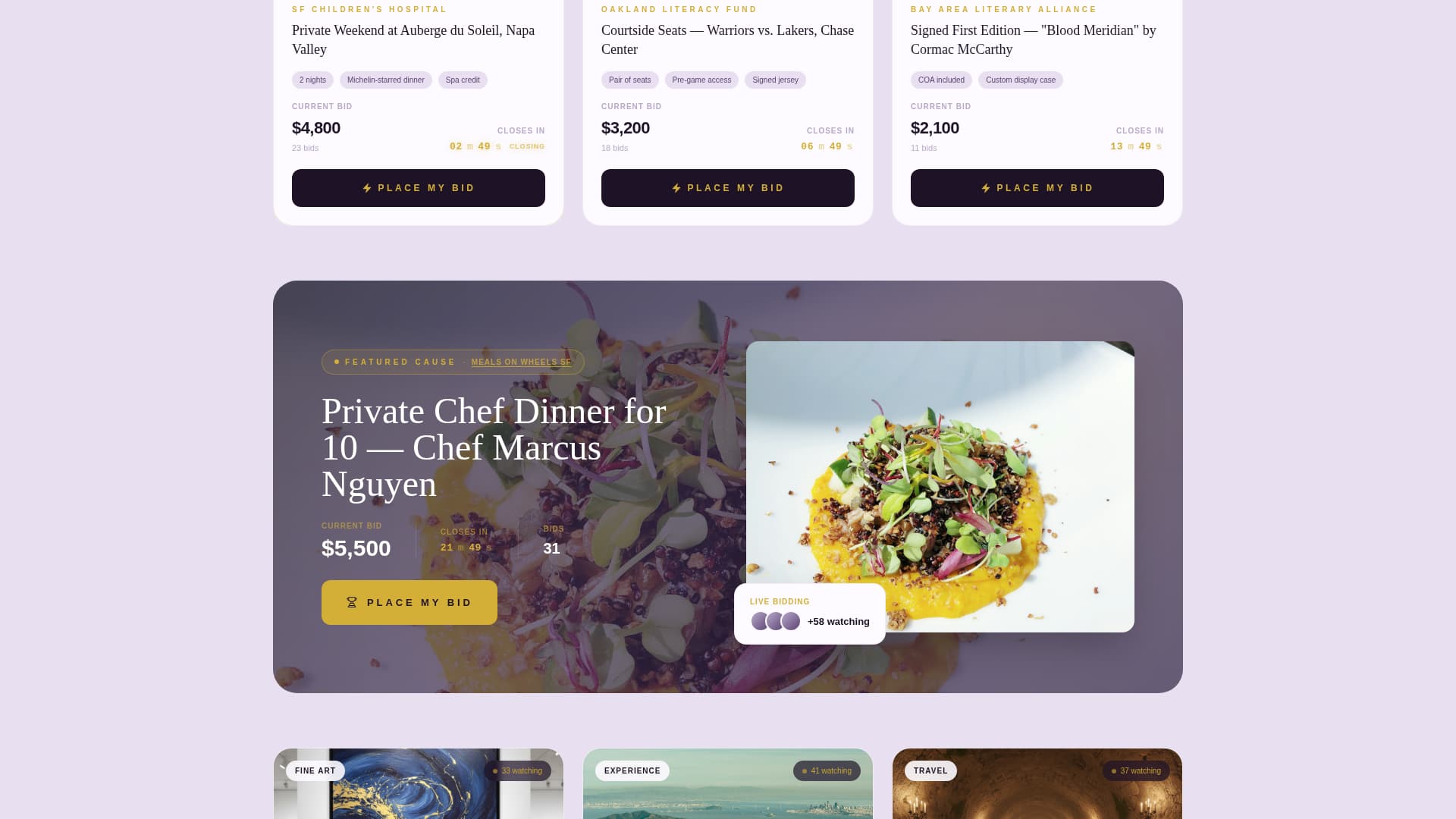 Gavel - Elegant Charity Landing Page Template