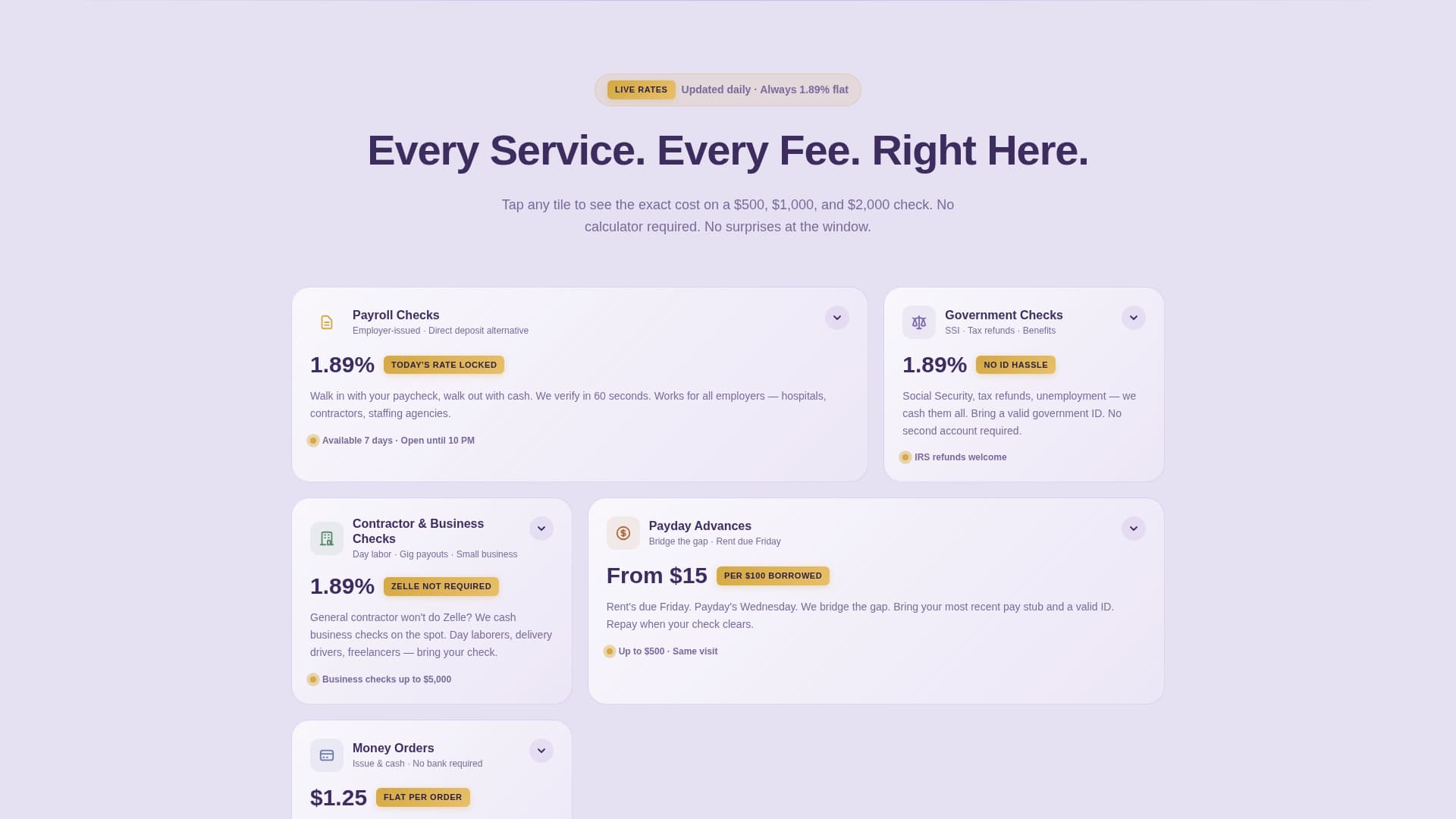 Cash - Transparent Payday Landing Page Template