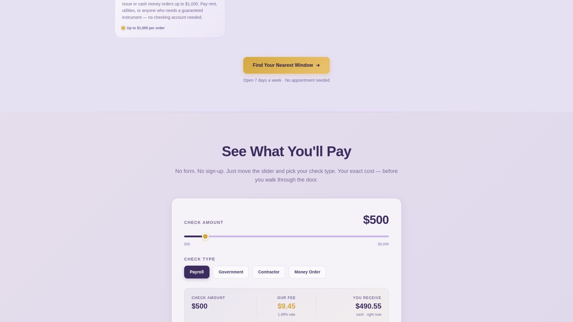 Cash - Transparent Payday Landing Page Template