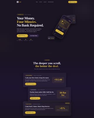 Quickcash - Elegant Checkcashing Landing Page Template