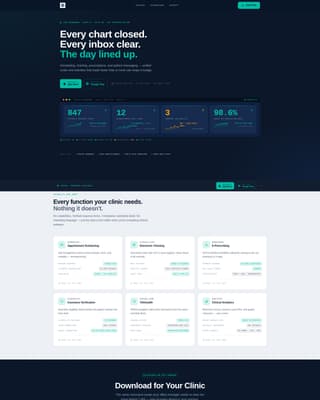 Healthcare Software Advanced Professional Website Template