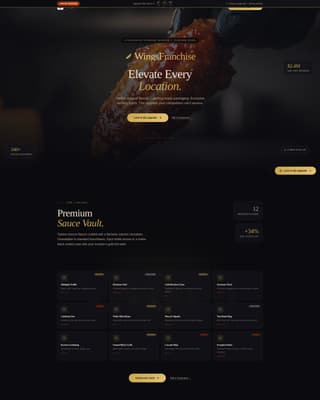 Wings - Luxe Franchise Landing Page Template