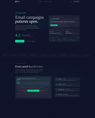 Healthcare Email Marketing Professional Website Template