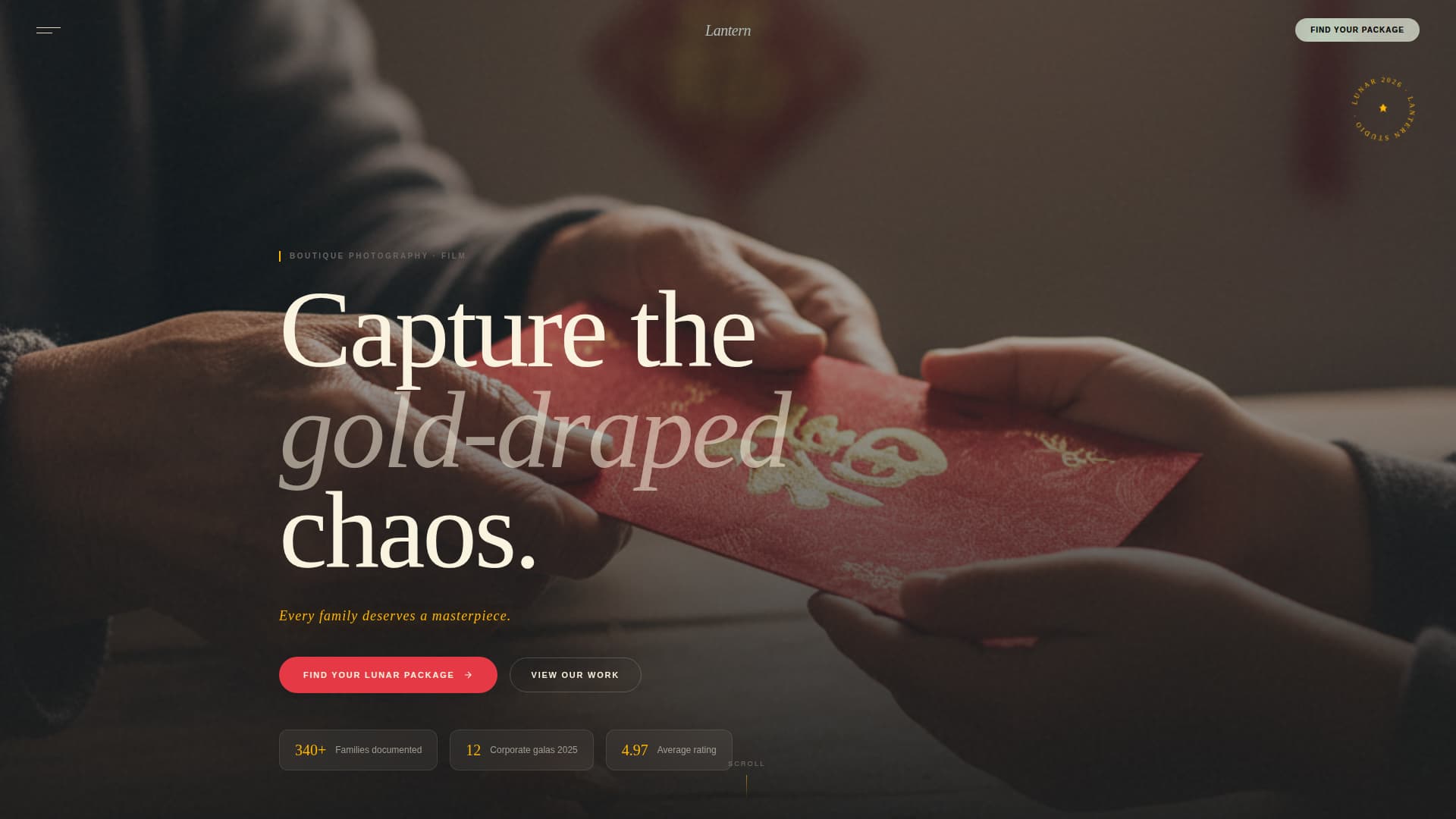 Lantern - Cinematic Celebration Landing Page Template
