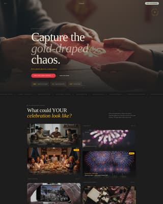 Lantern - Cinematic Celebration Landing Page Template