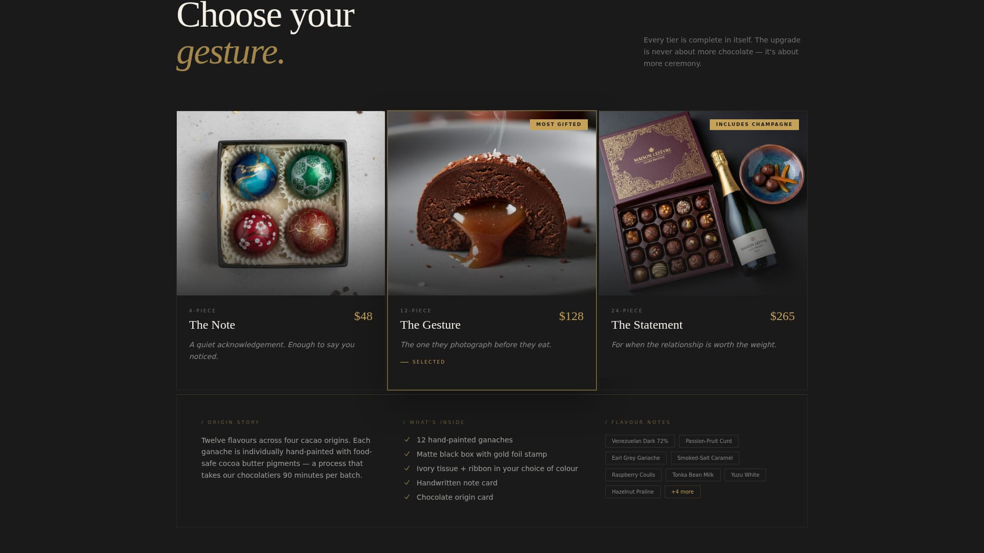 Bonbon - Luxe Chocolatier Landing Page Template