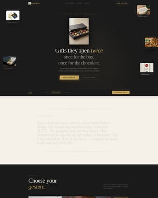 Bonbon - Luxe Chocolatier Landing Page Template