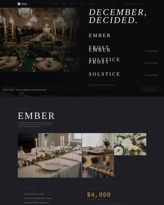 Tidings - Luxe Christmas Landing Page Template