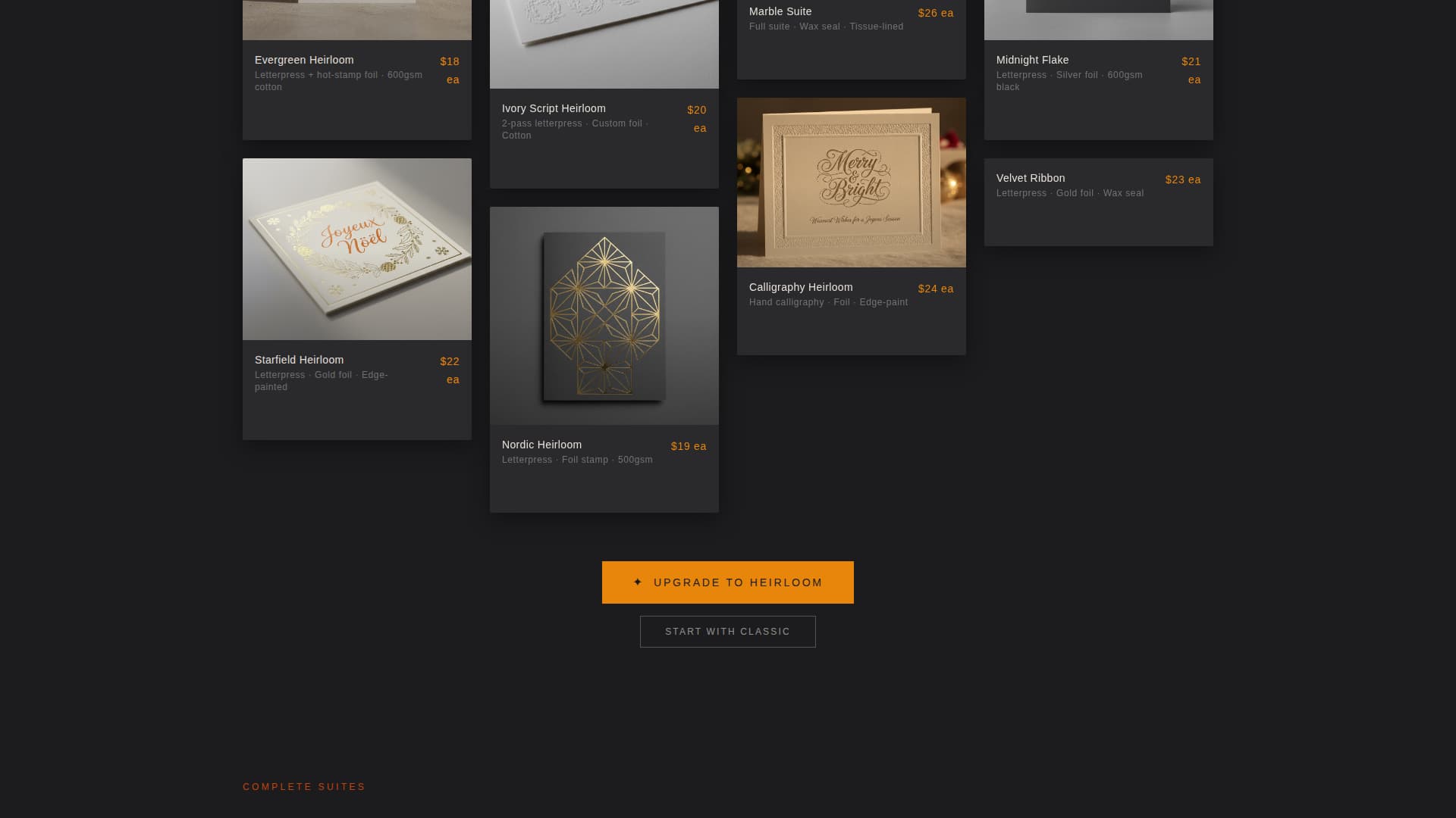 Foil - Luxe Letterpress Landing Page Template