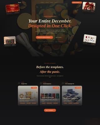 Tinsel - Festive Ecommerce Landing Page Template