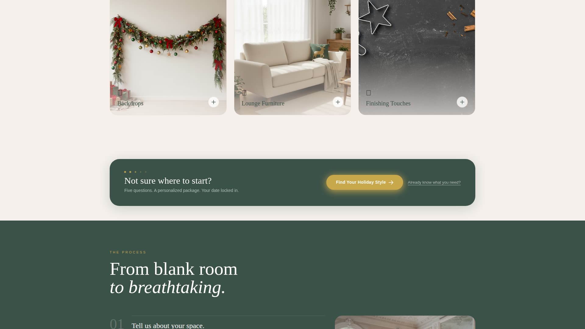 Tinsel — Premium Holiday Decor Landing Page Template