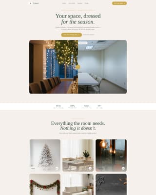 Tinsel — Premium Holiday Decor Landing Page Template