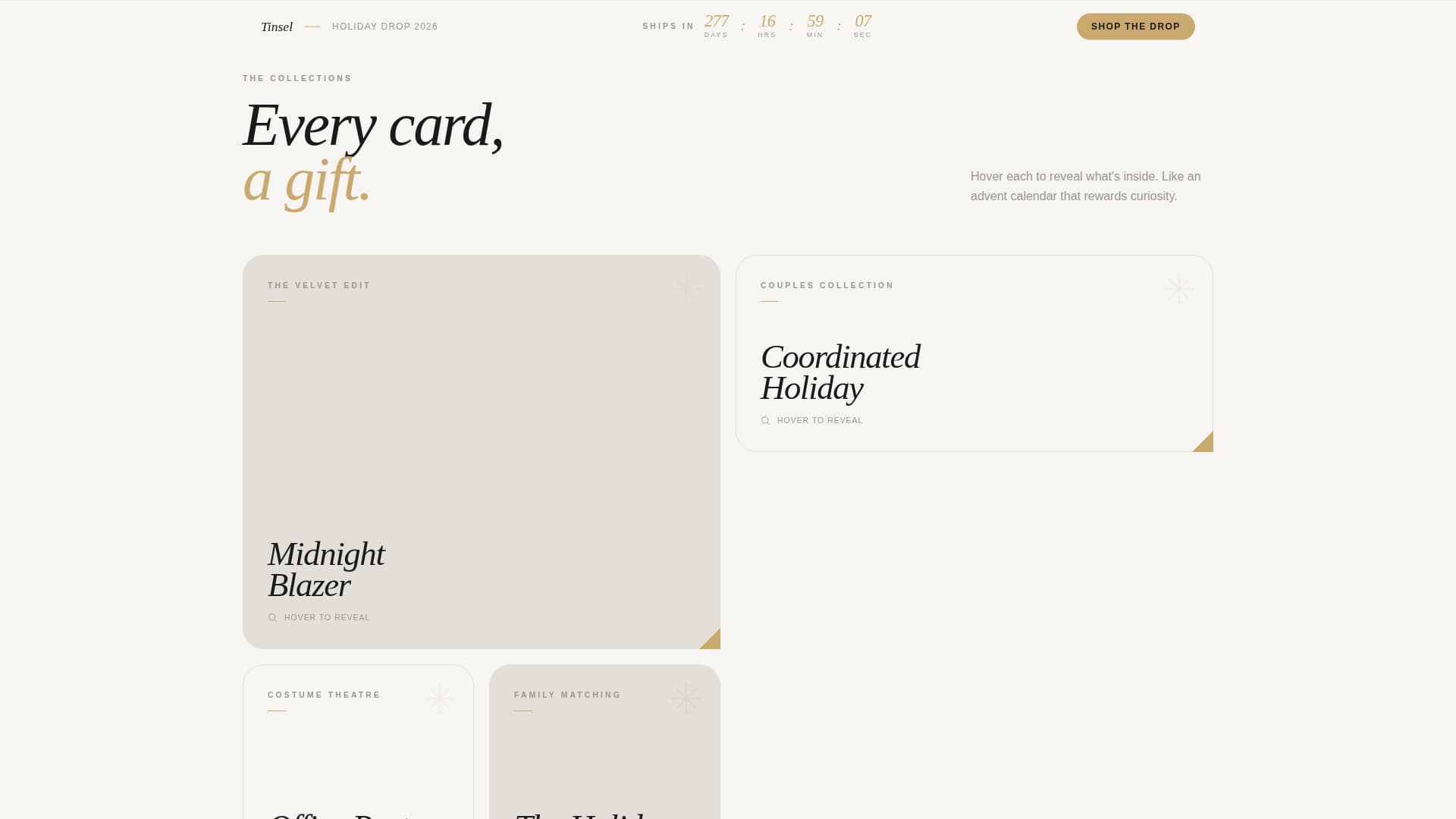 Tinsel - Elegant Christmas Landing Page Template