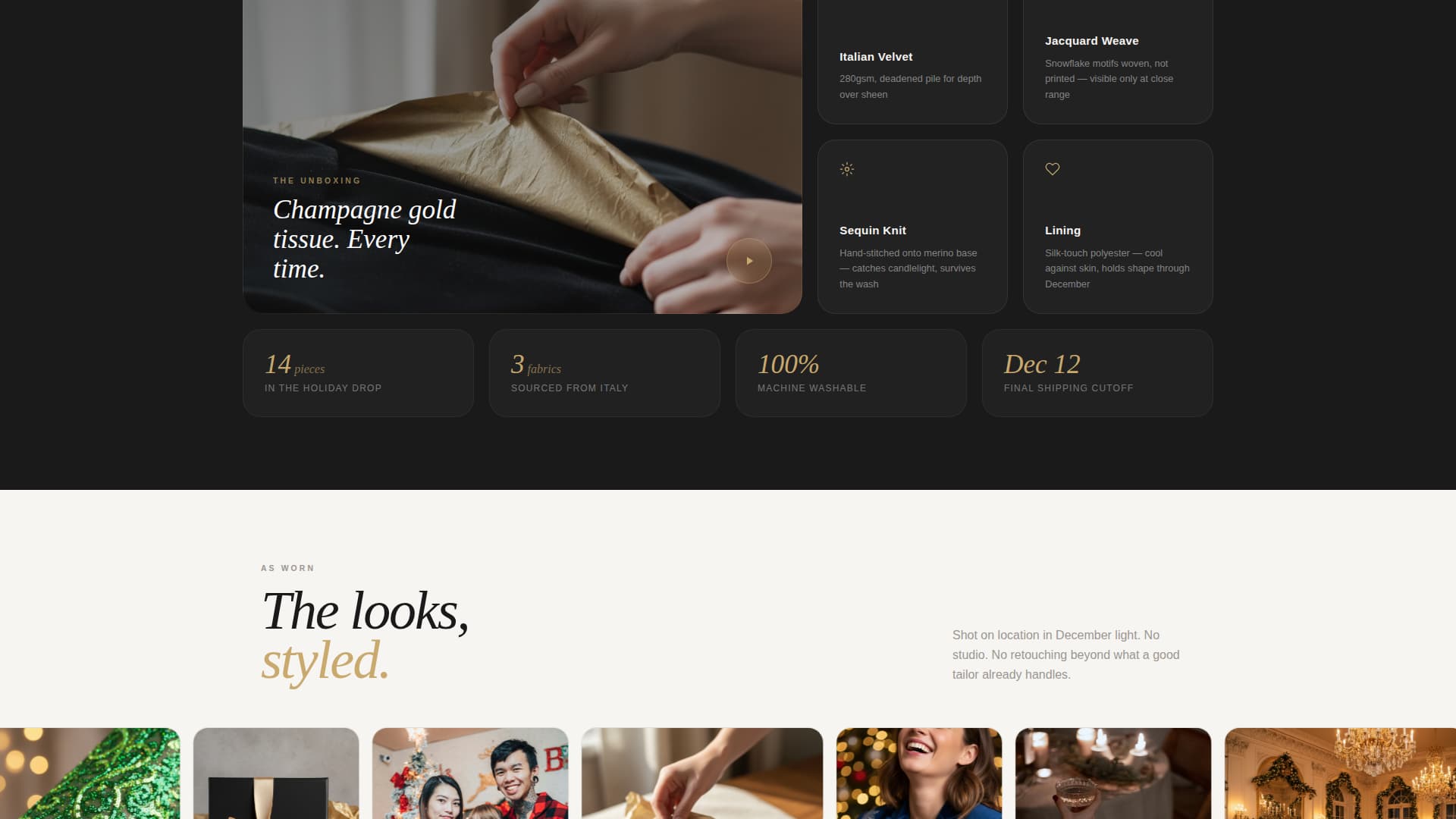 Tinsel - Elegant Christmas Landing Page Template