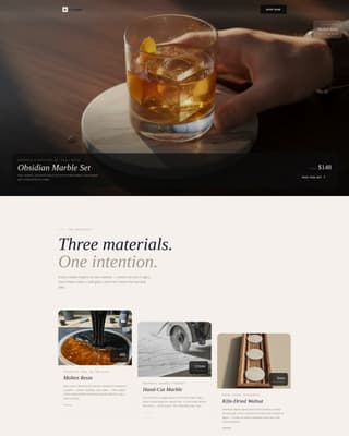 Coaster - Elegant Barware Landing Page Template