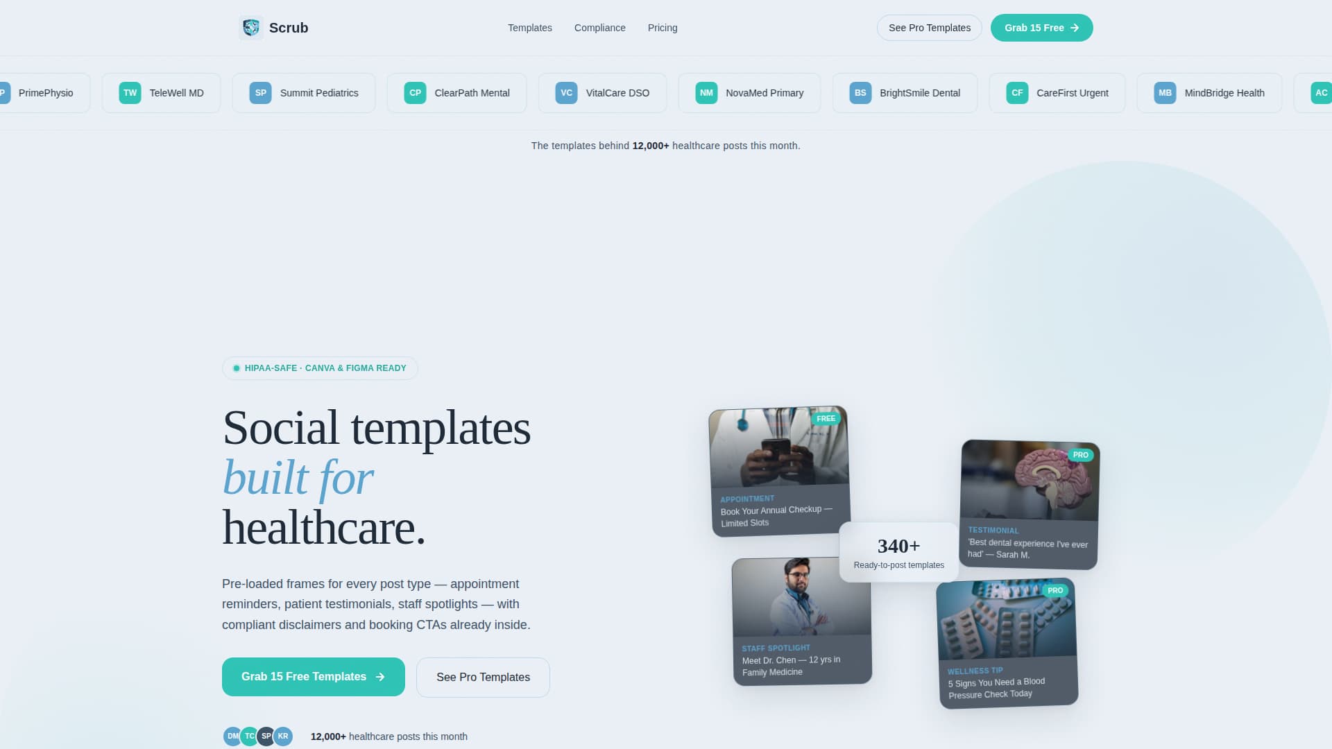 Healthcare Digital Presence Advanced Booking Website Template