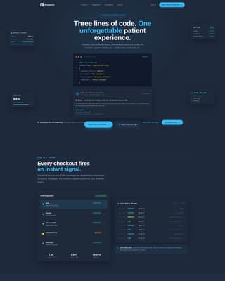 Healthcare Email Marketing Booking Confirmation Website Template