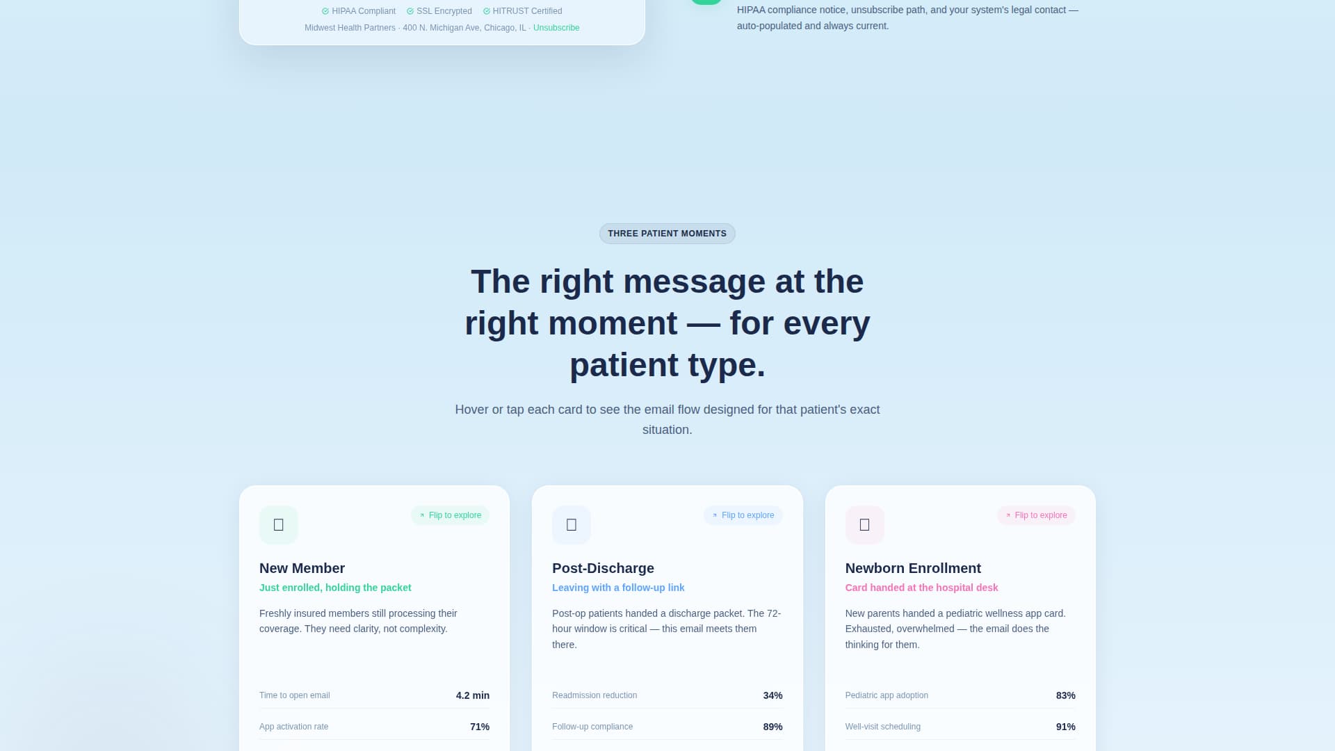 Healthcare Email Marketing Specialist Professional Website Template