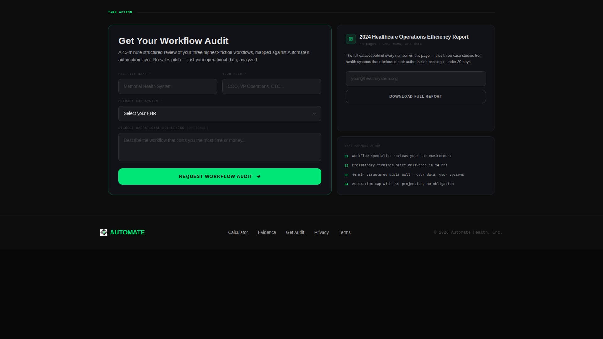 Healthcare Software Premium Cost Calculator Website Template