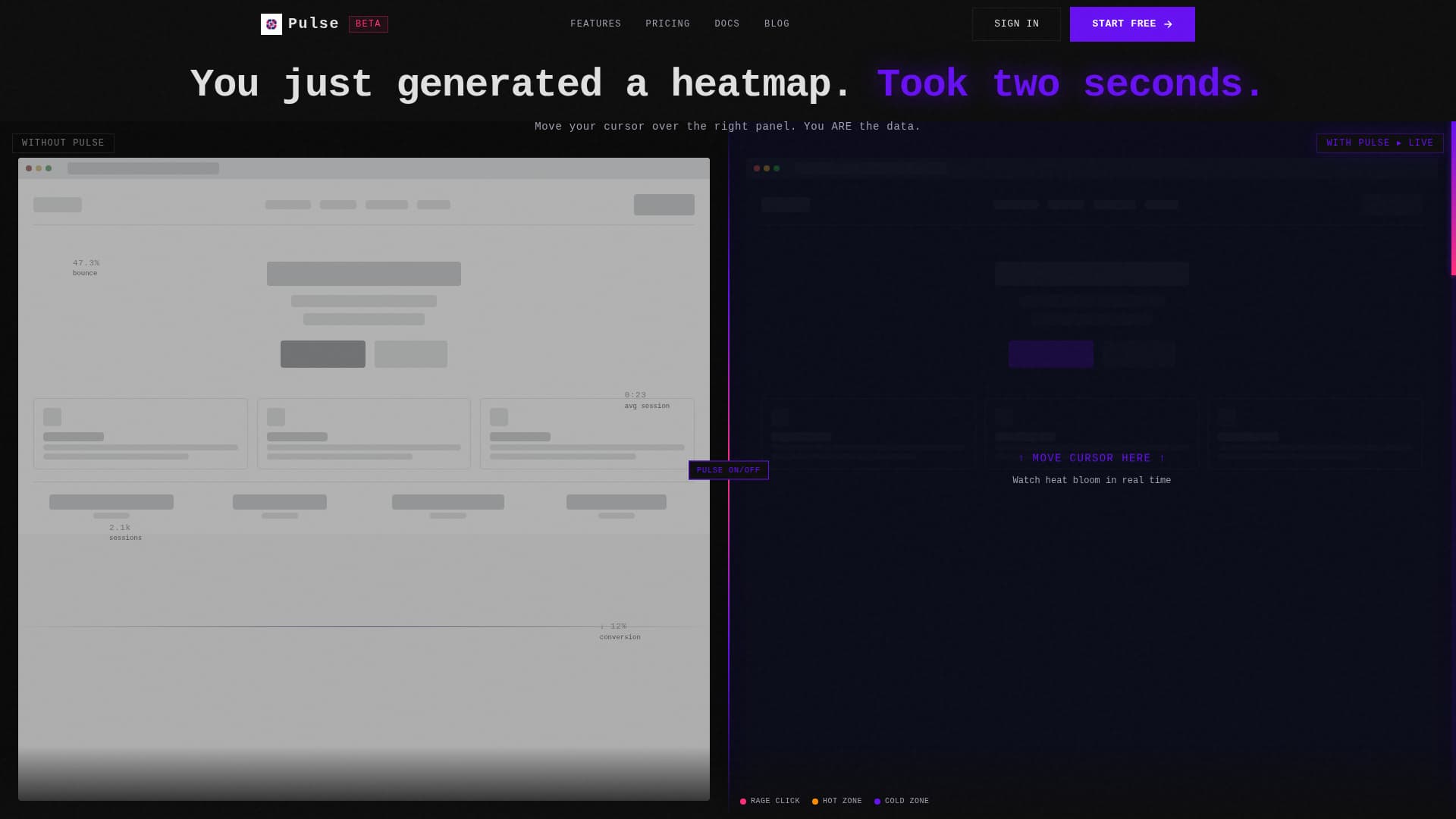 Pulse - Blazing Analytics Landing Page Template