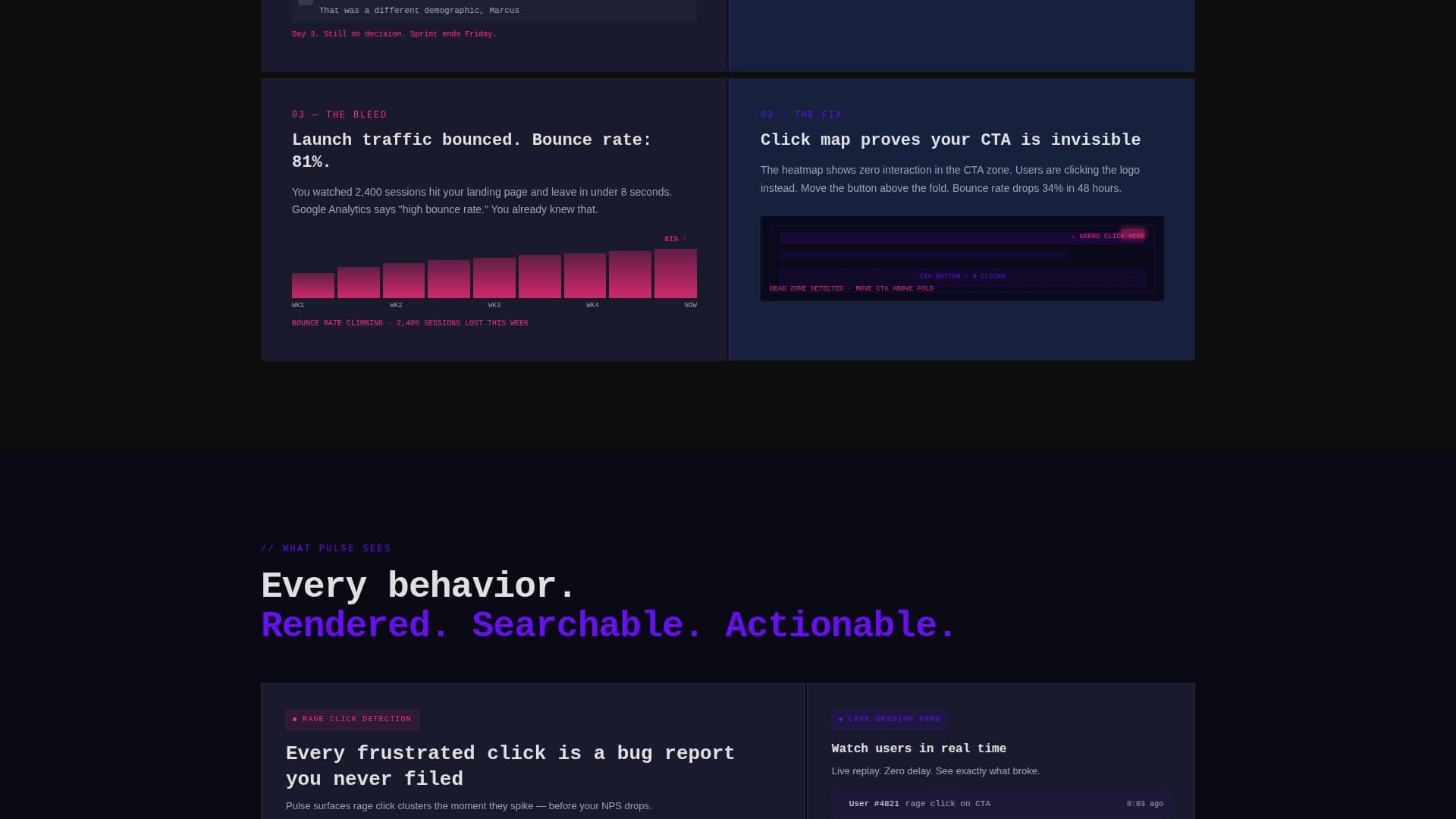 Pulse - Blazing Analytics Landing Page Template