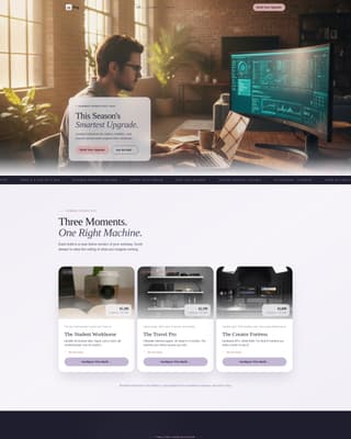 Rig - Luxe Computer Landing Page Template