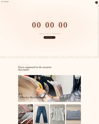 Consign - Curated Vintage Landing Page Template