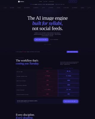 AI for Higher Education Advanced Education Website Template