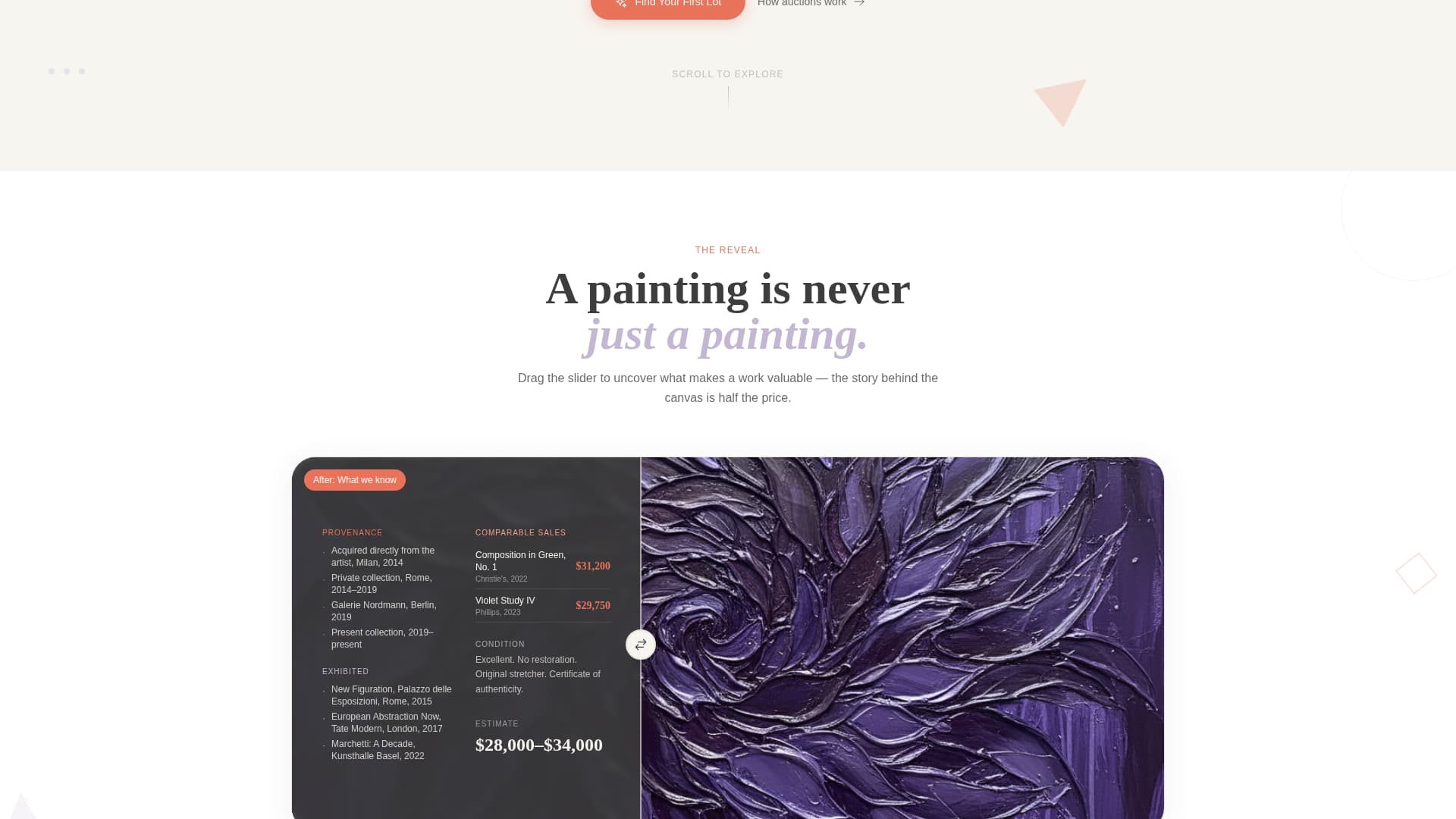Lot - Playful Artauction Landing Page Template