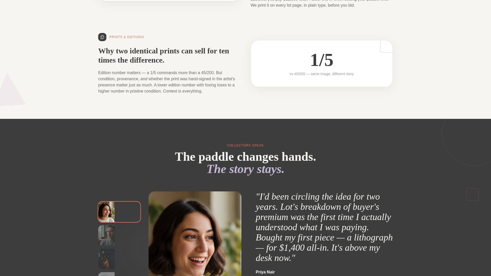 Lot - Playful Artauction Landing Page Template