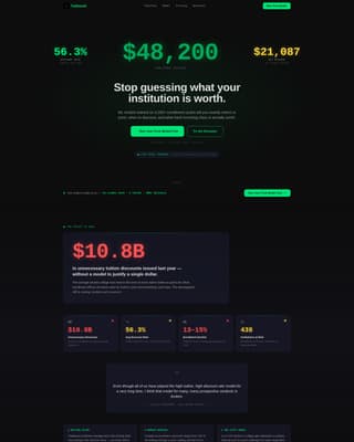 AI for Higher Education Pricing Website Template