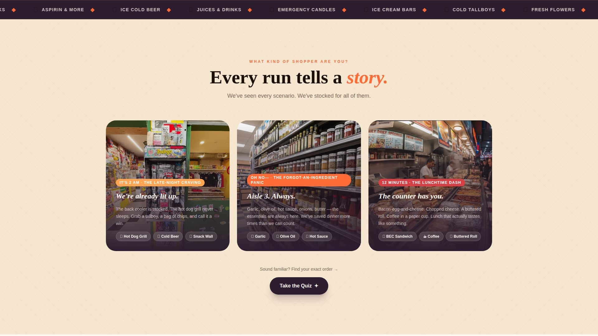 Bodega - Vibrant Convenience Landing Page Template