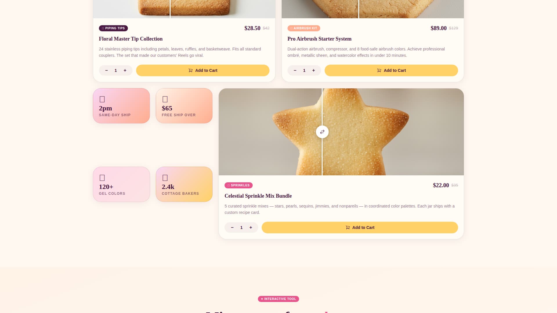 Frost - Playful Cookiedecorating Landing Page Template