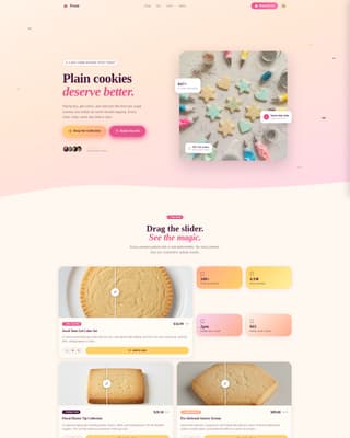 Frost - Playful Cookiedecorating Landing Page Template