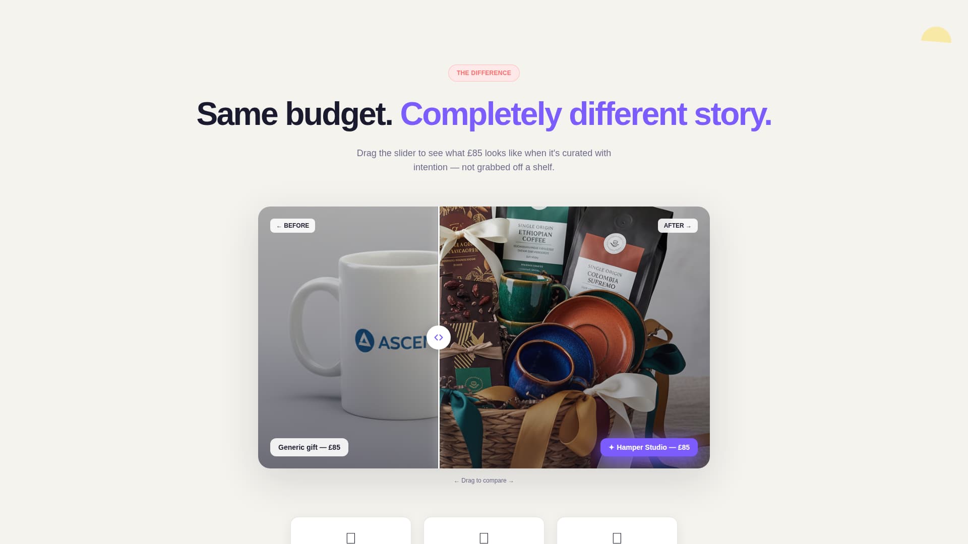 Hamper - Irresistible Gifting Landing Page Template