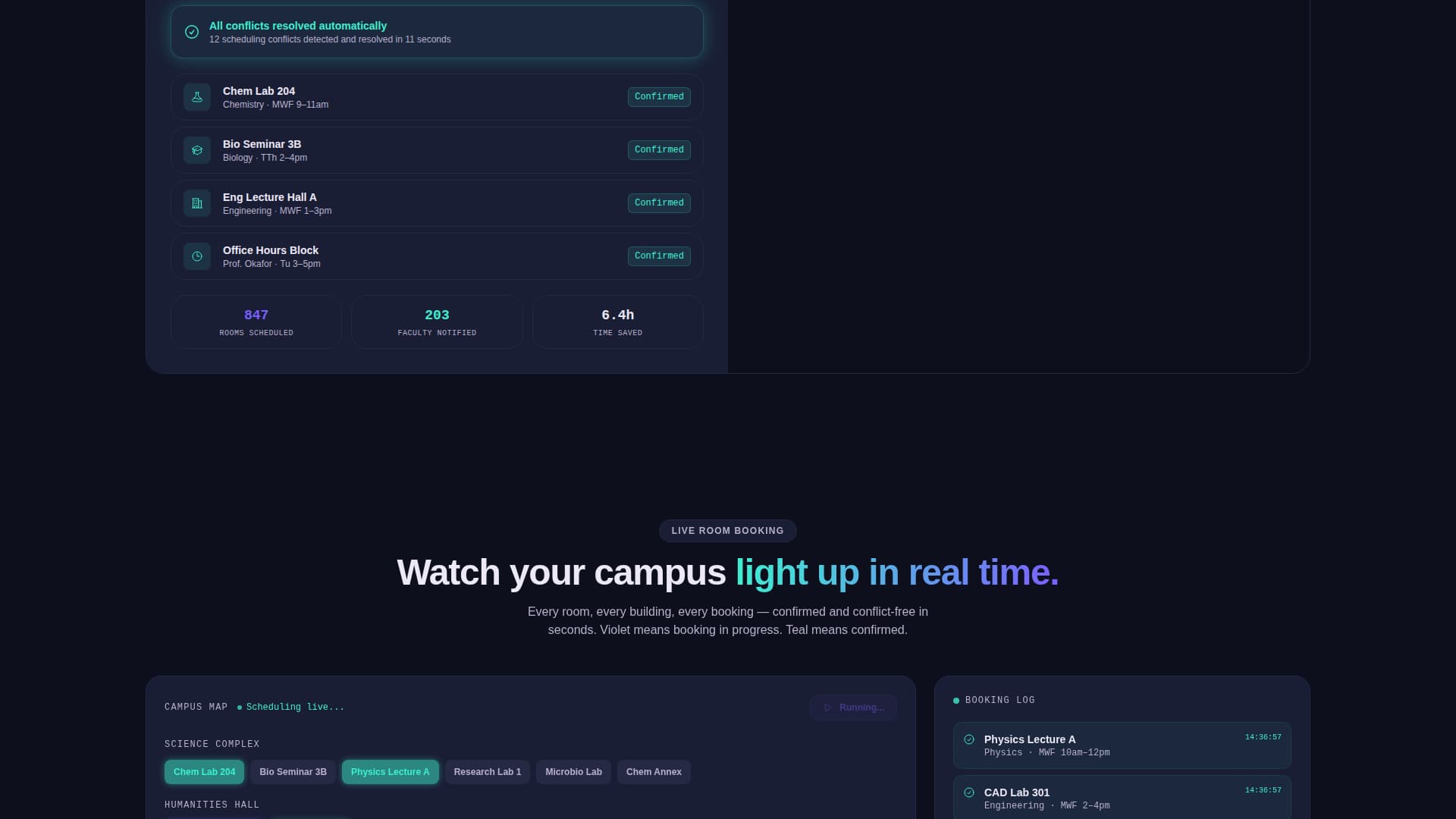 Higher Education Digital Presence Booking Website Template