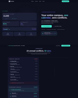 Higher Education Digital Presence Booking Website Template