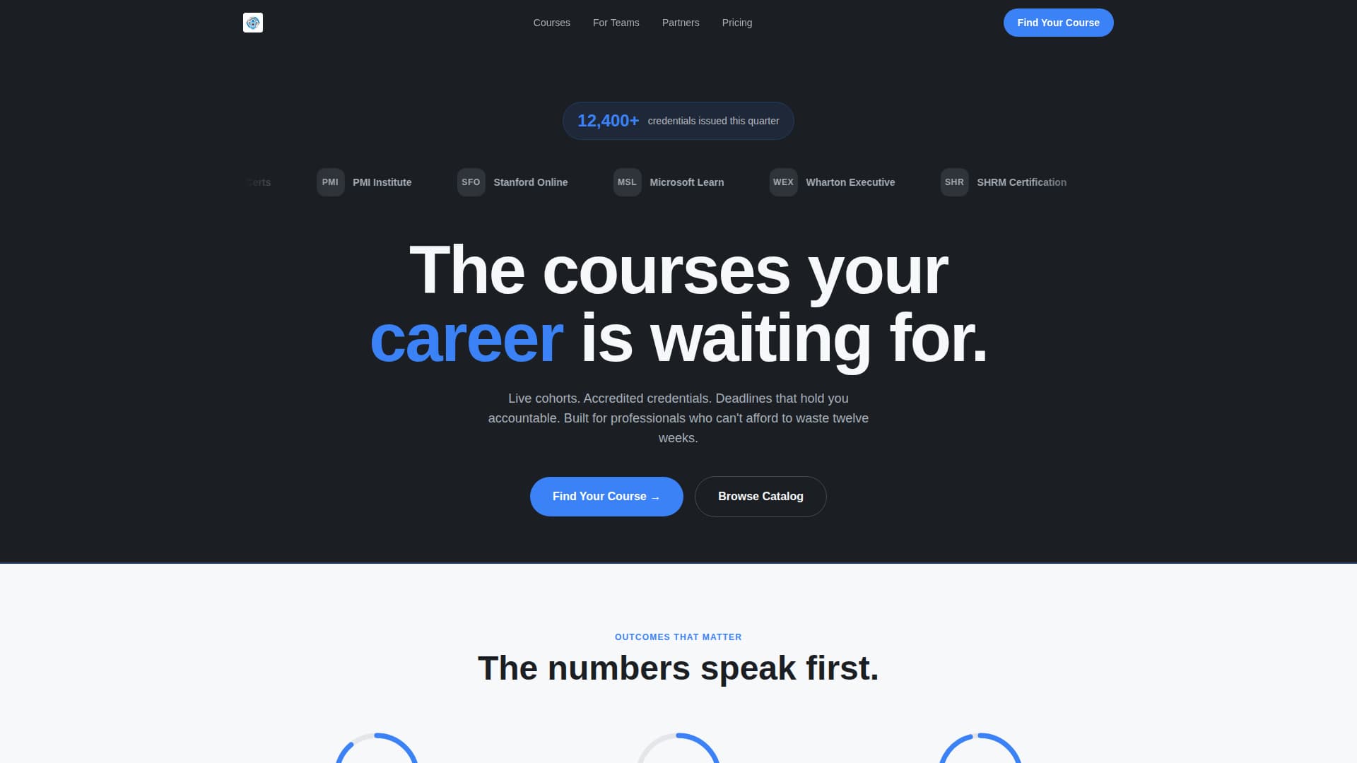 Higher Education Digital Presence Specialist Education Website Template