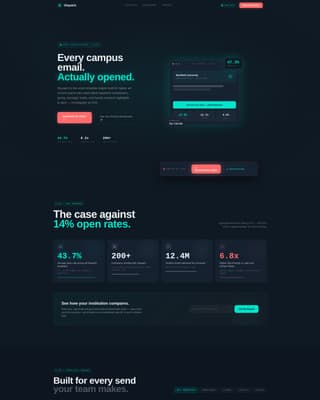 Higher Education Digital Presence Portfolio Website Template