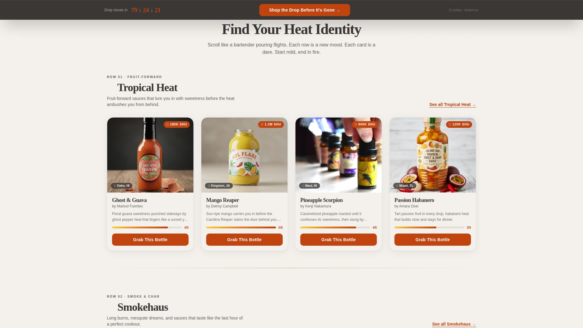 Plancha - Fiery Artisan Landing Page Template